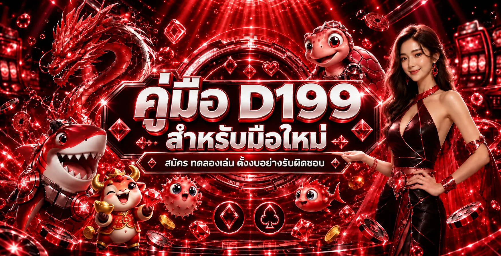 D199 คู่มือมือใหม่ สมัคร ทดลองเล่น และตั้งงบ